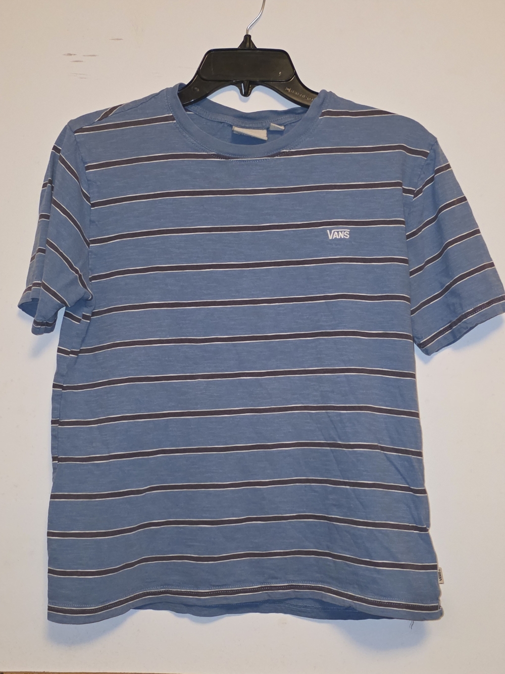 Vans Blue & Navy Striped Short Sleeve Tee